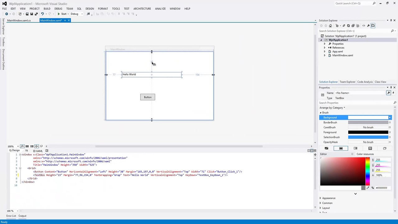 [Visual Studio & C#] Part3 - การใช้งาน Control และ Properties