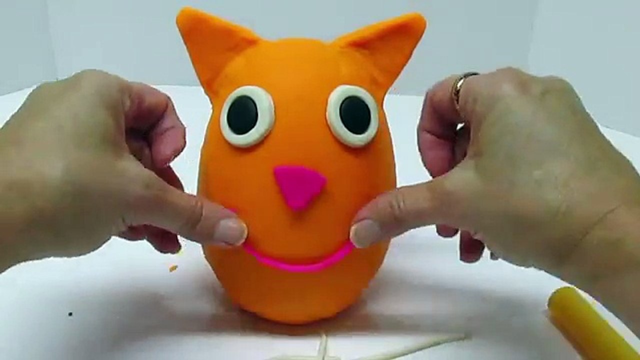 PEPPA PIGS CANDY CAT Ice Cream Party! Play-Doh Surprise Egg Tutorial! HOW-TO MAKE Candy Cat! Parody