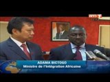 Echanges entre le ministre de l'integration africaine et l'ambassadeur de Chine