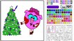 Раскраска Смешарики Нюша наряжает елочку Coloring Smeshariki lady Gaga dresses up Christmas tree