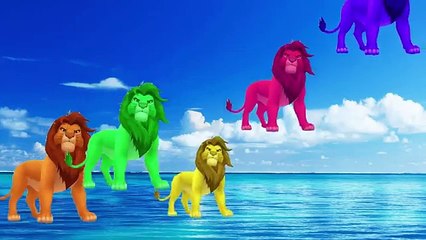 LION Finger Family Cartoon Animation Nursery Rhymes For Children