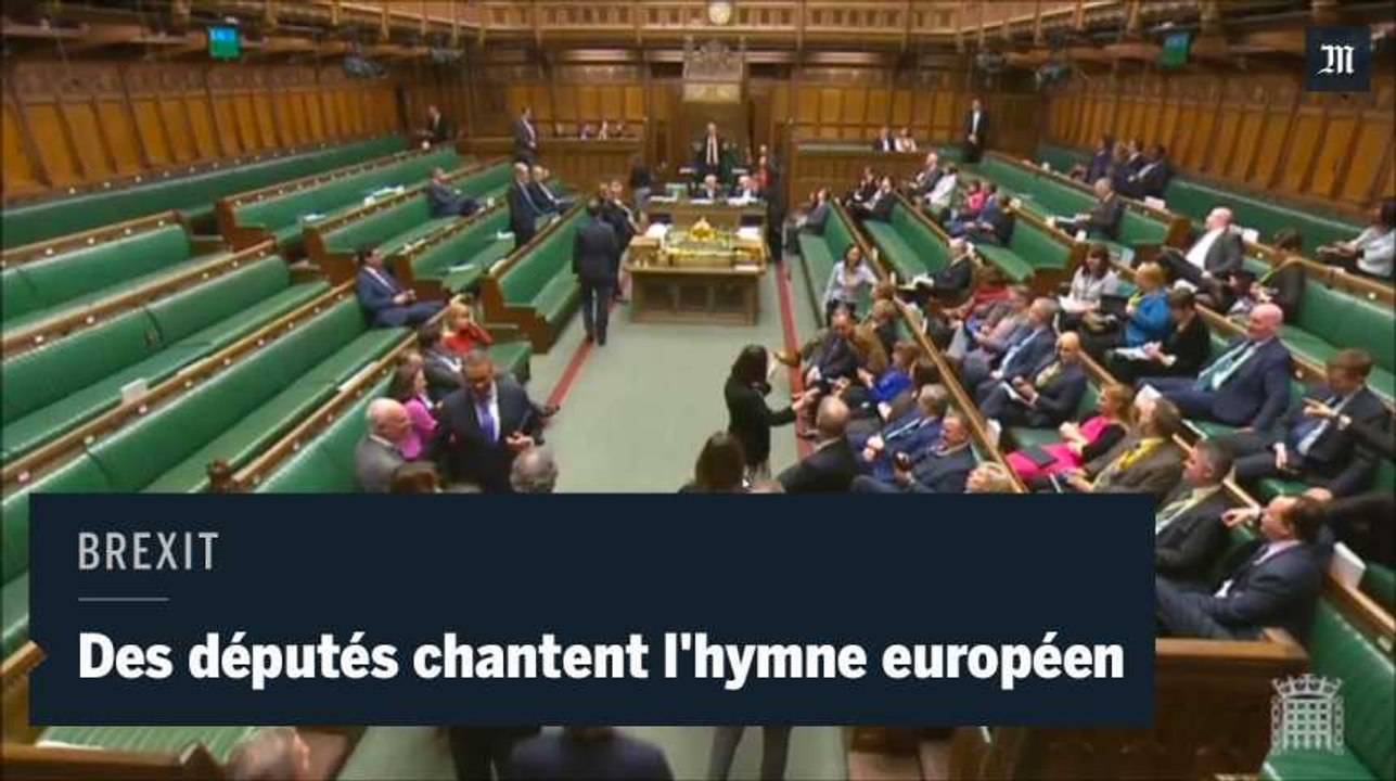 Brexit : des députés pro-européen chantent l'hymne à la joie Chambre des communes du Royaume-Uni