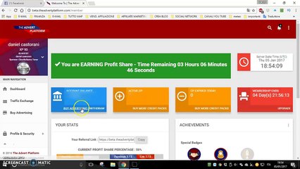 Video tutorial come acquistare i Credit Pack su The Advert Platform (TAP)  “Daniel Castorani“