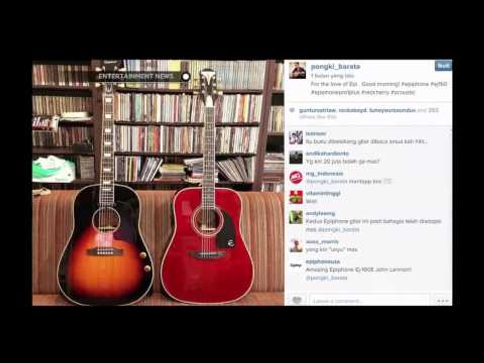 Pongki Barata Bercerita Mengenai Koleksi Gitarnya