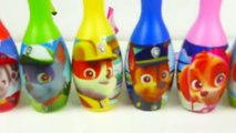 Щенячий патруль Игровой набор Боулинг сюрприз игрушки для малышей учим цвета