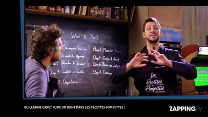 Guillaume Canet fume un joint dans Les Recettes Pompettes, la vidéo étonnante !