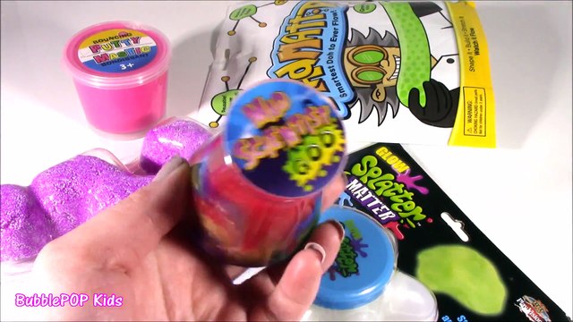 New SQUISHY STUFF! Rainbow GOO! Crunchy FLOAM! Bouncy Putty & Glow-in-the-Dark Splatter Balls! FUN