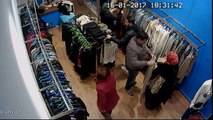 كاميرا مراقبة تفضح عملية سرقة في احد محلات بيع الملابس في المرسى