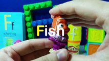 Learn The Letter F with ABC Surprise Eggs - Word and Name Starting with F: Flash Frozone Furby