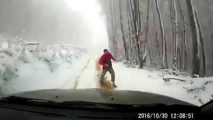 Never forget to your handbrake