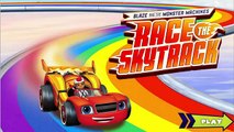 New Nick Jr | Blaze and the Monster Machines: Race the Skytrack! | Color Identification Race