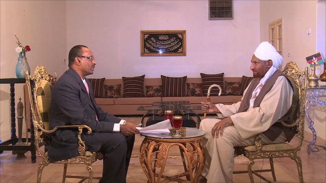 لقاء اليوم- المهدي: أسعى لحل سياسي يوقف الحرب بالسودان