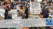 Nice: Les souvenirs en hommage aux victimes de l'attentat sont archivés