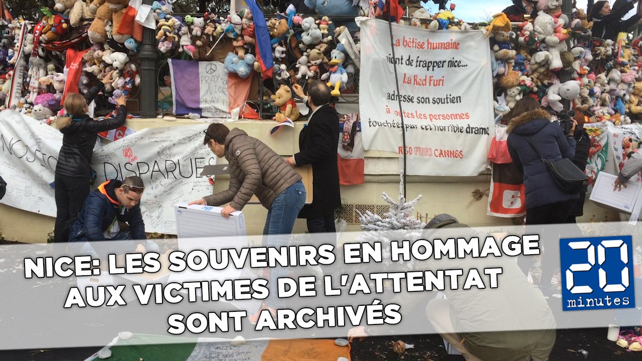 Nice: Les souvenirs en hommage aux victimes de l'attentat sont archivés