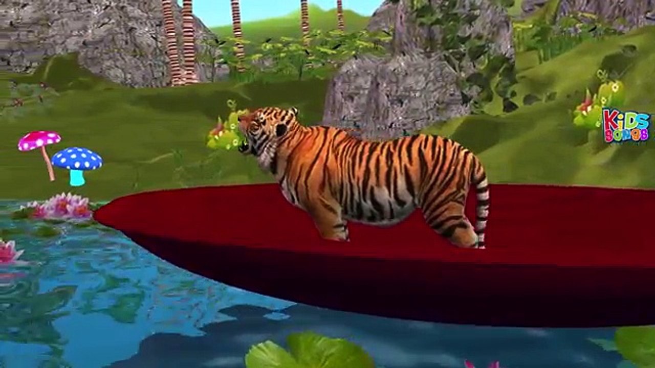 Tiger Finger Family Rhymes | Tiger Cartoons For Children Finger Family Nursery Rhymes