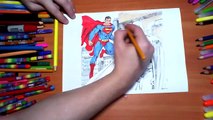 Superman vs Batman New Coloring Pages For Kids Colors Superheroes