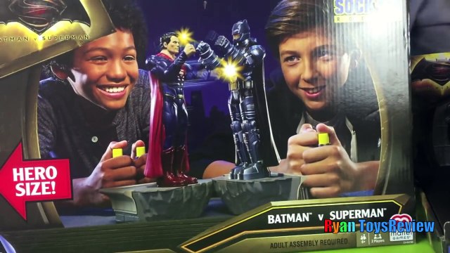 Batman Vs Superman Toys Dawn of Justice Batmobile Car Family Fun Game for Kids Ryan ToysReview