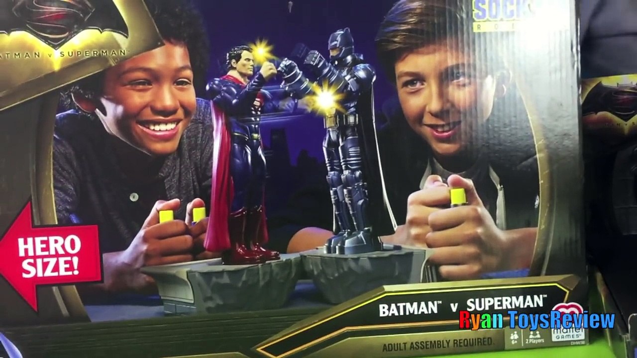 Batman Vs Superman Toys Dawn of Justice Batmobile Car Family Fun Game for Kids Ryan ToysReview