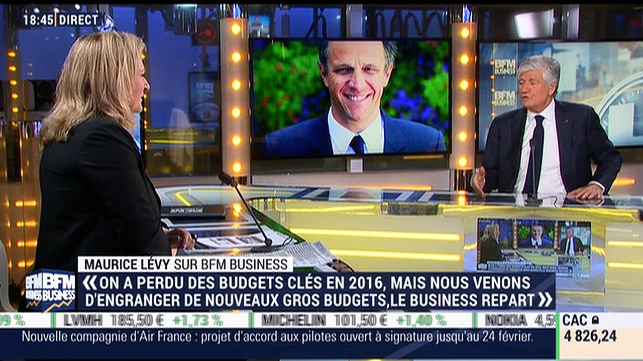 Maurice Lévy annonce que "la priorité de Publicis en 2017, c'est le retour à la croissance aux États-Unis" - 09/02