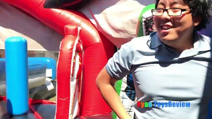 Bounce House Fun for Kids playground playtime! Giant Inflatable slides! Children Play Center