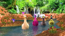 Обучение животных звучит музыка английский потешки для детей | песни 3D анимация для детей