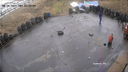 Car Flies Off Highway