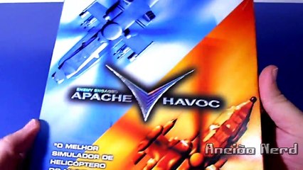 Simulador Apache Havoc, unboxing e gameplay (PC, MS-DOS, Windows 95, Windows 98). Game da coleção.