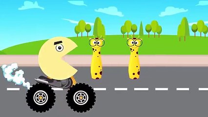 Learn Colors Pacman For Kids And Toddlers - Bowling Game Funny Videos For Kids to Learn Colours #F