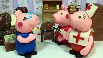 Peppa Pig Throws Up Sick Day Needle Shot Play-Doh Stop-Motion