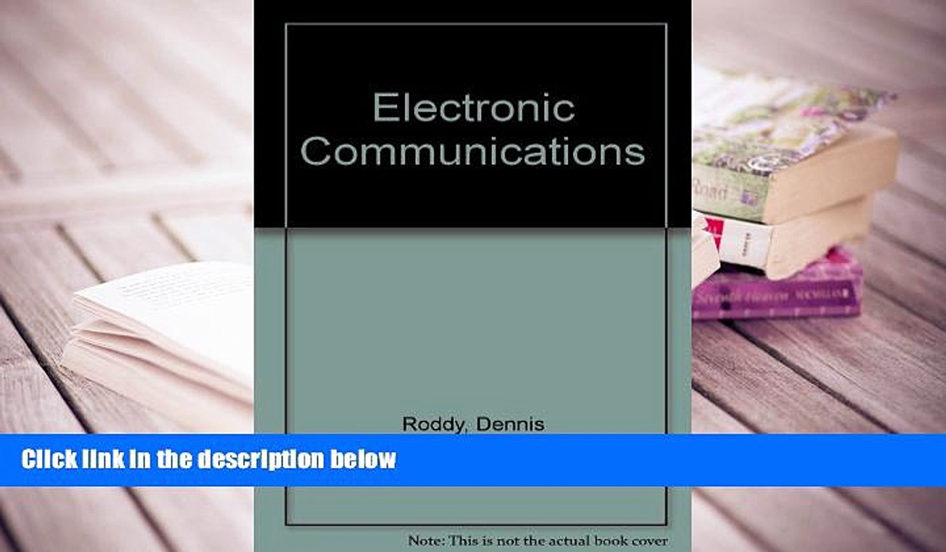 ⁣BEST PDF  Electronic Communications Dennis Roddy  For Kindle