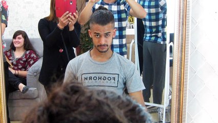 where to get a man bun undercut haircut in Hanoi - Korigami Barber 0915804875