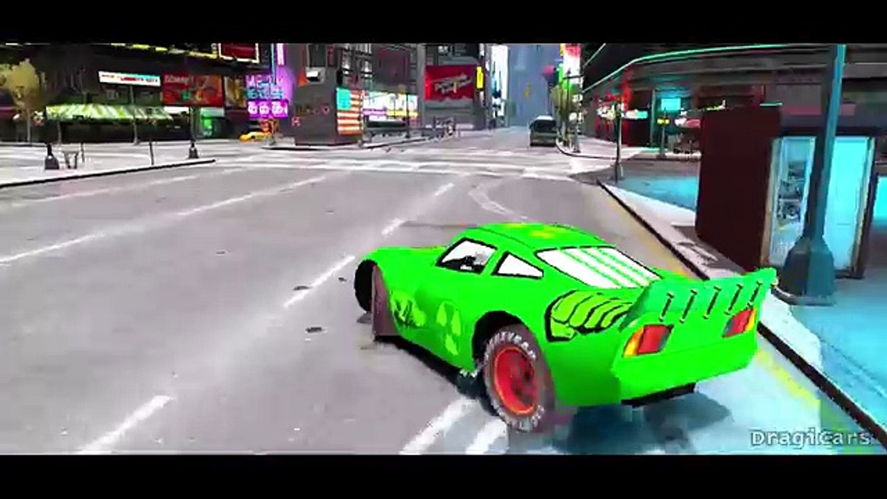 Super Mario Bros & HULK Nursery Rhymes Lightning McQueen Hulk Disney Pixar Cars