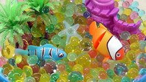 Robotic Fish Learn Colors Orbeez Aquarium With Icecream Slime - How To Make