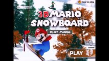 3D Mario Snowboard ❤ Super Mario Games # Play disney Games # Watch Cartoons