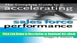 [Read Book] The Complete Guide to Accelerating Sales Force Performance Mobi
