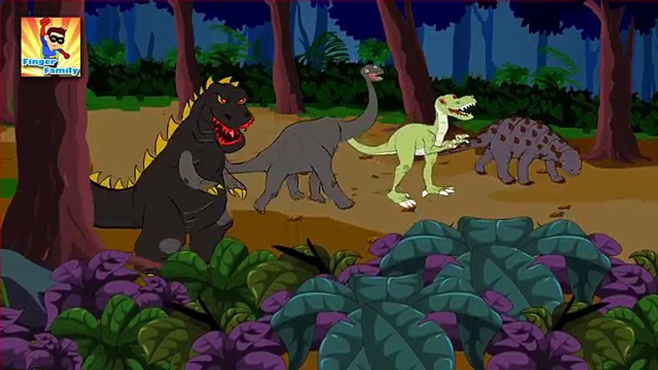 Finger Family Crazy Dinosaur Finger Family | Funny Finger Family Songs | Finger Family Parody