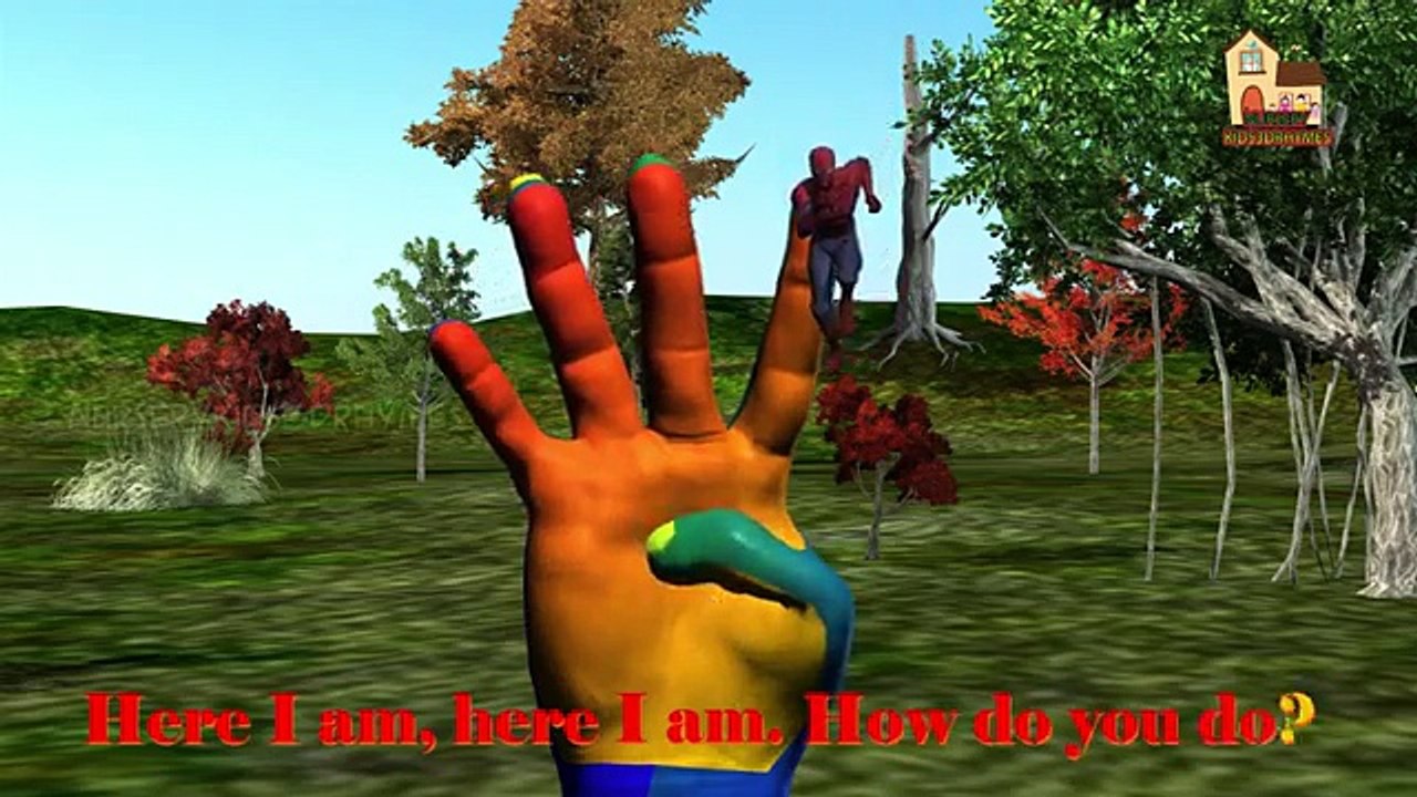 3d Spider Man Super heroes Nursery Kids Animated English Rhymes