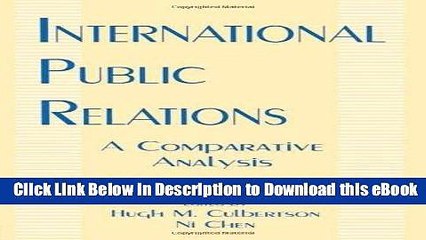 [Read Book] International Public Relations: A Comparative Analysis (Routledge Communication