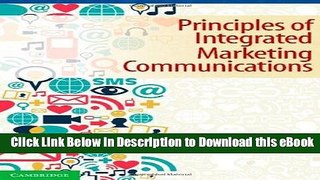 [Read Book] Principles of Integrated Marketing Communications Mobi