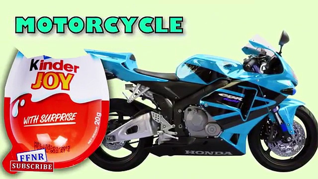 Kinder Joy Surprise Eggs Learning Street Vehicles Names For Kids Children Toddlers Nursery Rhymes