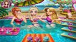 PRINCESAS DISNEY ANNA FROZEN ELSA FROZEN Y RAPUNZEL EN LA PISCINA! - DISNEY PRINCESS POOL PARTY!