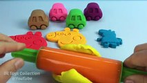 Learn Colors with Play Doh Cars Peppa Pig Cookie Cutters Fun & Creative for Kids SR Toys Collection