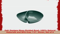 Zak Designs Moso Divided Bowl 100 Natural Materials and BPAfree 75 Dover Set of 6 214539cb