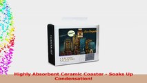 Los Angeles California  Retro Skyline Set of 4 Ceramic Coasters  Corkbacked Absorbent 67672aa9