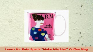 Kate Spade Make Mischief Coffee Mug Cup Pink Multi 96a1b90e