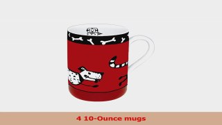 Konitz 10Ounce Animal Stories Dog Mugs Assorted Set of 4 d5b1af45