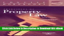 DOWNLOAD Principles of Property Law (Concise Hornbook Series) Kindle