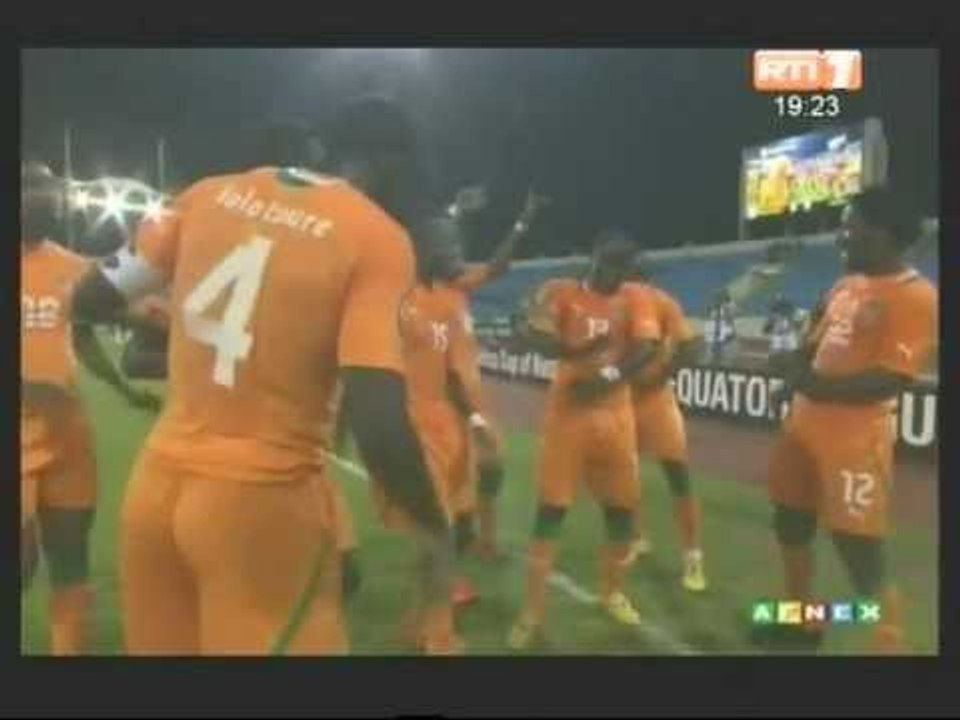 CAN 2012/Groupe B. Côte d'Ivoire- Angola. 2èm But des Éléphants inscrit par Boni Wilfried