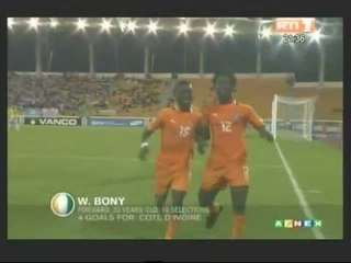 CAN 2012/Groupe A. Temps forts du match Côte d'Ivoire - Angola (2-0)