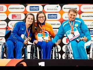 Women's 100m Freestyle S3 | Victory Ceremony | 2015 IPC Swimming World Championships Glasgow